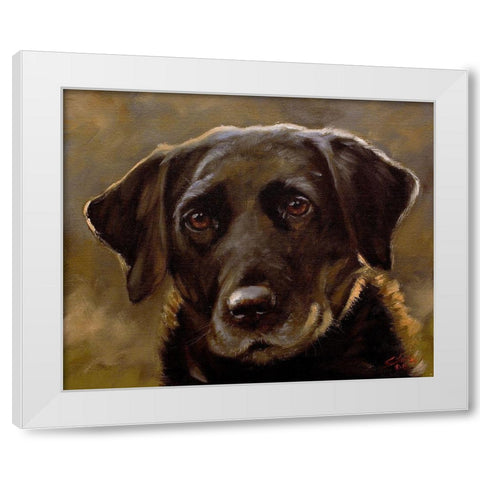 35 White Modern Wood Framed Art Print by Silver, John