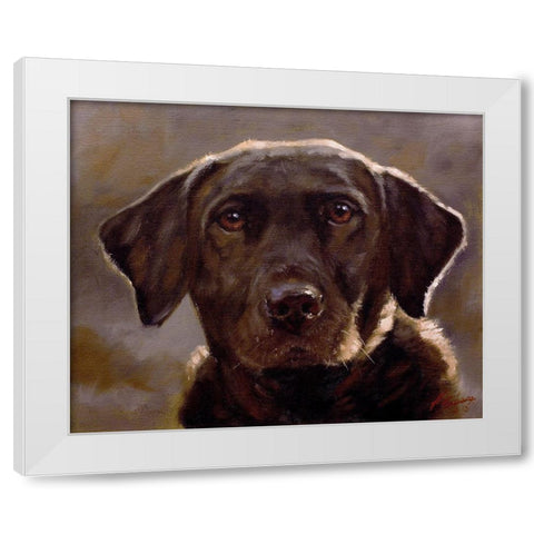 36 White Modern Wood Framed Art Print by Silver, John