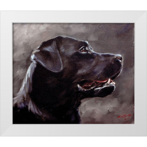 37 White Modern Wood Framed Art Print by Silver, John