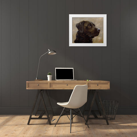 40 White Modern Wood Framed Art Print by Silver, John
