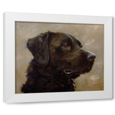 40 White Modern Wood Framed Art Print by Silver, John