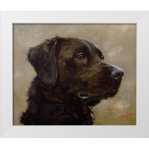 40 White Modern Wood Framed Art Print by Silver, John