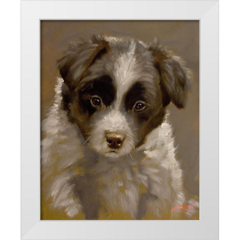 45 White Modern Wood Framed Art Print by Silver, John