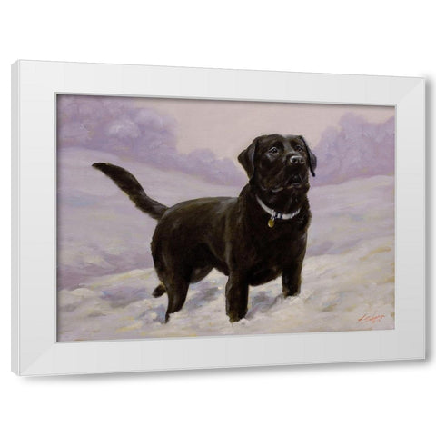50 White Modern Wood Framed Art Print by Silver, John