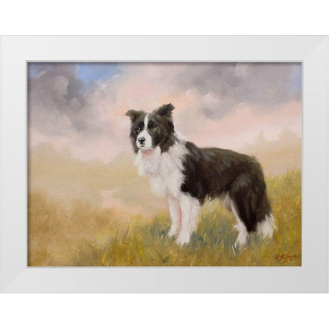 55 White Modern Wood Framed Art Print by Silver, John