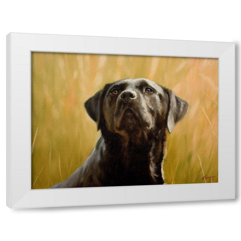 057b White Modern Wood Framed Art Print by Silver, John