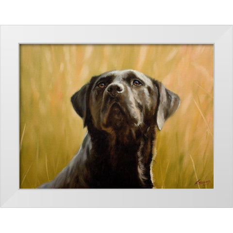 057b White Modern Wood Framed Art Print by Silver, John