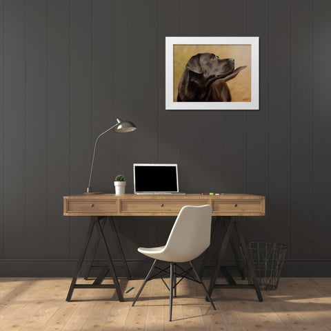 59 White Modern Wood Framed Art Print by Silver, John