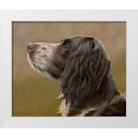 D061 White Modern Wood Framed Art Print by Silver, John
