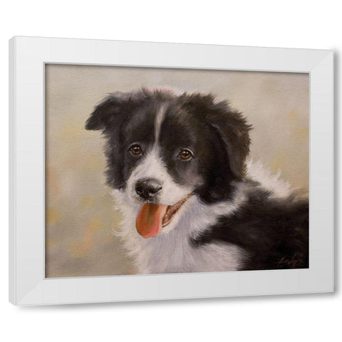D067 White Modern Wood Framed Art Print by Silver, John