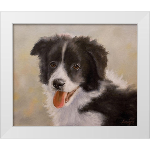 D067 White Modern Wood Framed Art Print by Silver, John