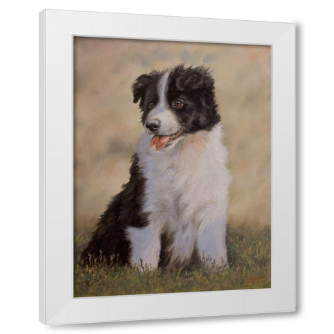 D069 White Modern Wood Framed Art Print by Silver, John