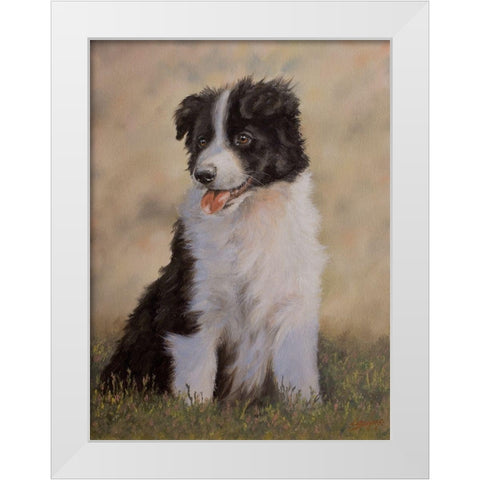 D069 White Modern Wood Framed Art Print by Silver, John