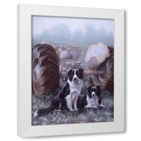 Heroes Of The Hills White Modern Wood Framed Art Print by Silver, John