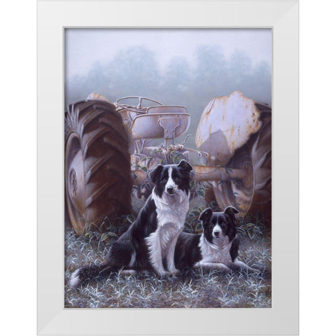 Heroes Of The Hills White Modern Wood Framed Art Print by Silver, John