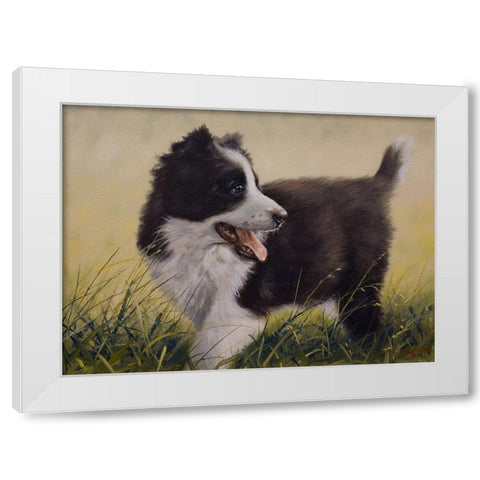 80 White Modern Wood Framed Art Print by Silver, John