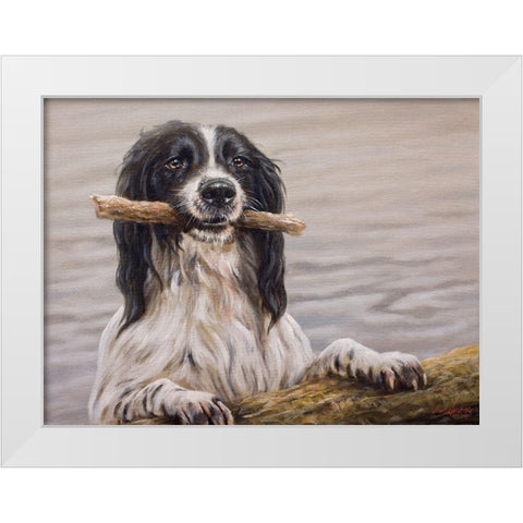 148 White Modern Wood Framed Art Print by Silver, John