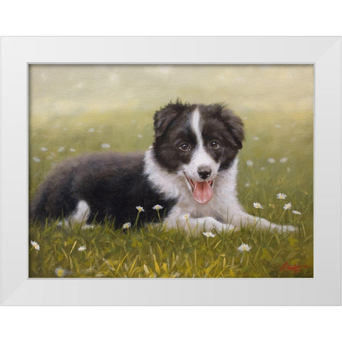 152 White Modern Wood Framed Art Print by Silver, John