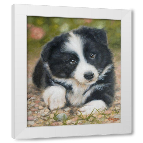 169 White Modern Wood Framed Art Print by Silver, John