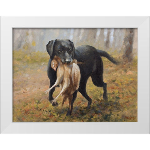 173 White Modern Wood Framed Art Print by Silver, John