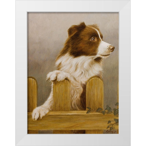 220 White Modern Wood Framed Art Print by Silver, John