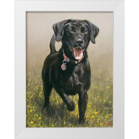 263b White Modern Wood Framed Art Print by Silver, John