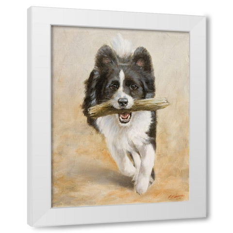 273 White Modern Wood Framed Art Print by Silver, John