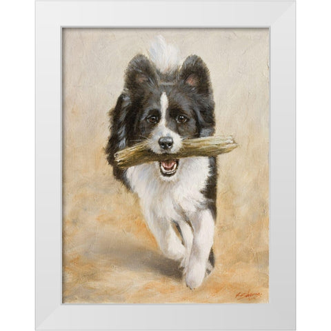 273 White Modern Wood Framed Art Print by Silver, John