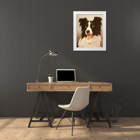 300 White Modern Wood Framed Art Print by Silver, John