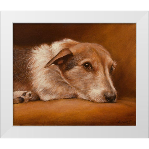 303b White Modern Wood Framed Art Print by Silver, John