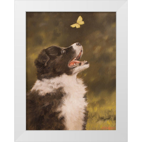 306 White Modern Wood Framed Art Print by Silver, John