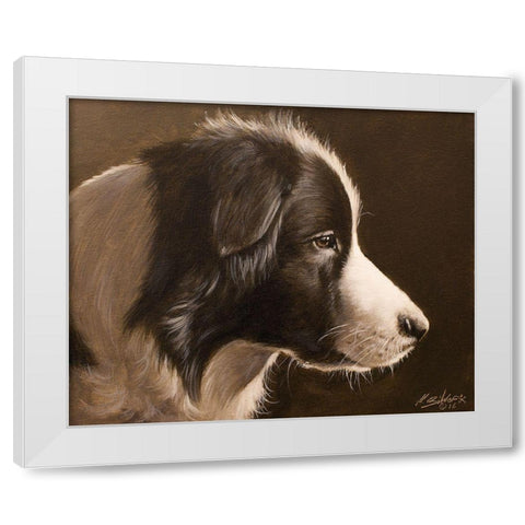 321 White Modern Wood Framed Art Print by Silver, John