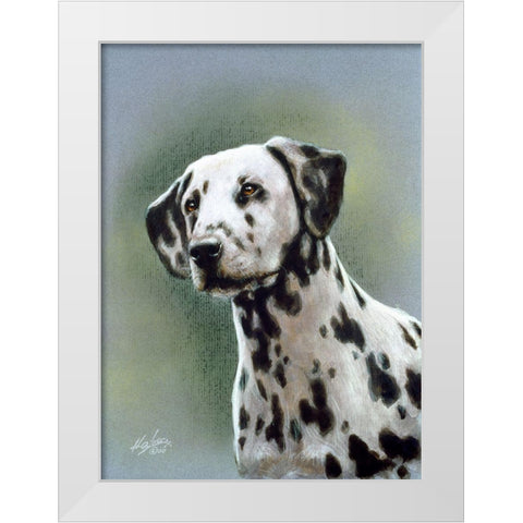 Js124-B White Modern Wood Framed Art Print by Silver, John