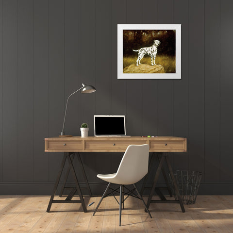 Js118-A White Modern Wood Framed Art Print by Silver, John