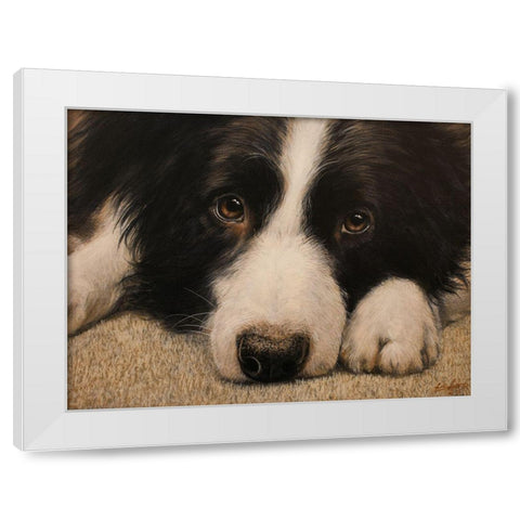 333 White Modern Wood Framed Art Print by Silver, John