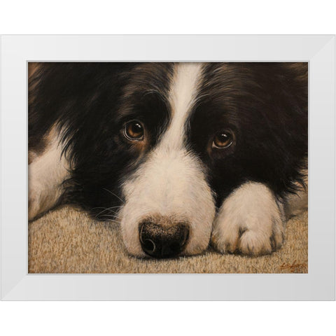 333 White Modern Wood Framed Art Print by Silver, John