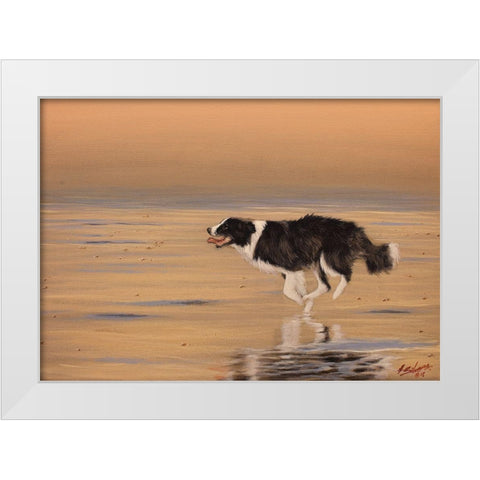 336 White Modern Wood Framed Art Print by Silver, John