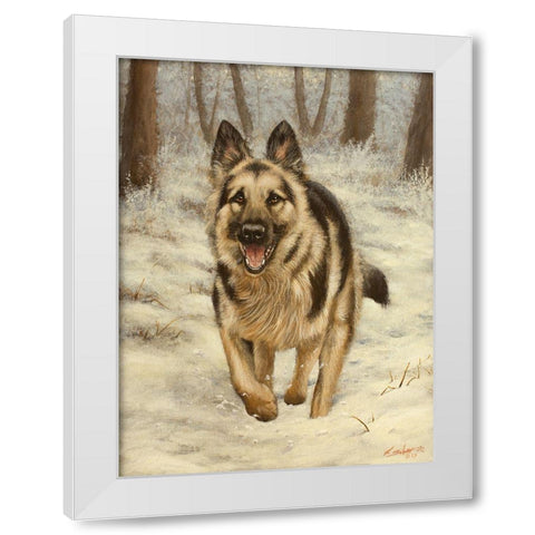 339 White Modern Wood Framed Art Print by Silver, John