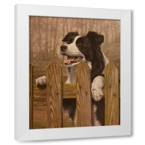 341 White Modern Wood Framed Art Print by Silver, John