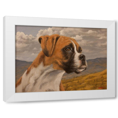 344 White Modern Wood Framed Art Print by Silver, John