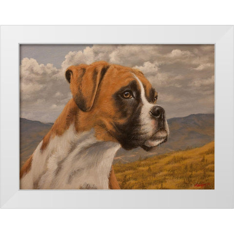 344 White Modern Wood Framed Art Print by Silver, John