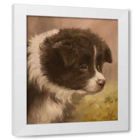 346 White Modern Wood Framed Art Print by Silver, John