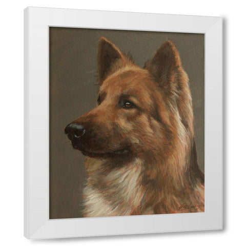 463a White Modern Wood Framed Art Print by Silver, John