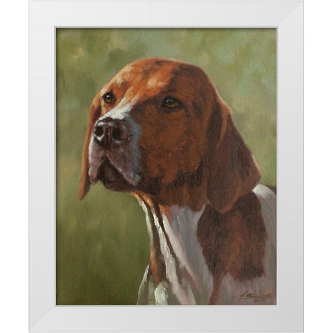 467a White Modern Wood Framed Art Print by Silver, John