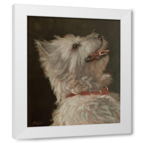 513a White Modern Wood Framed Art Print by Silver, John