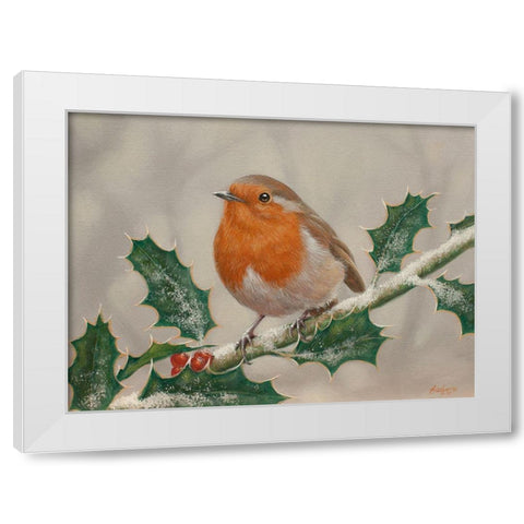 W532(L) White Modern Wood Framed Art Print by Silver, John