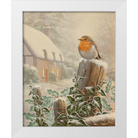 W542(L) White Modern Wood Framed Art Print by Silver, John