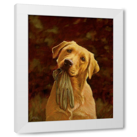 Jsm5-A White Modern Wood Framed Art Print by Silver, John