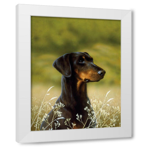 101-A White Modern Wood Framed Art Print by Silver, John