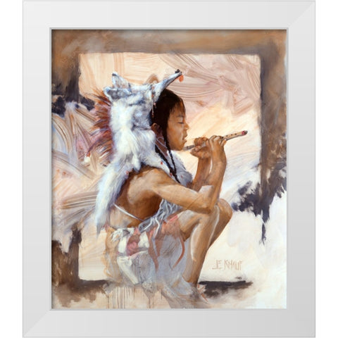J J Bald Eagle White Modern Wood Framed Art Print by Knauf, J.E.